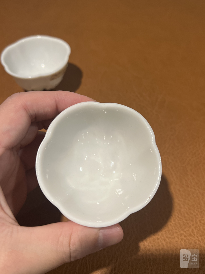 十七世纪 德化梅花杯一对 - 图4